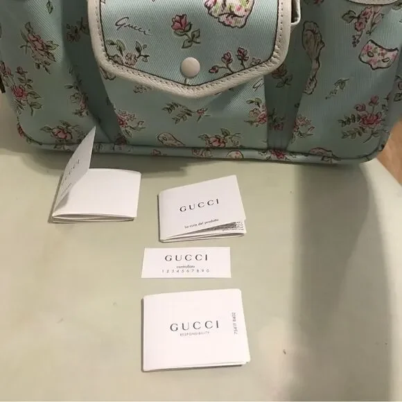 Guccifloral canvas tote Totes